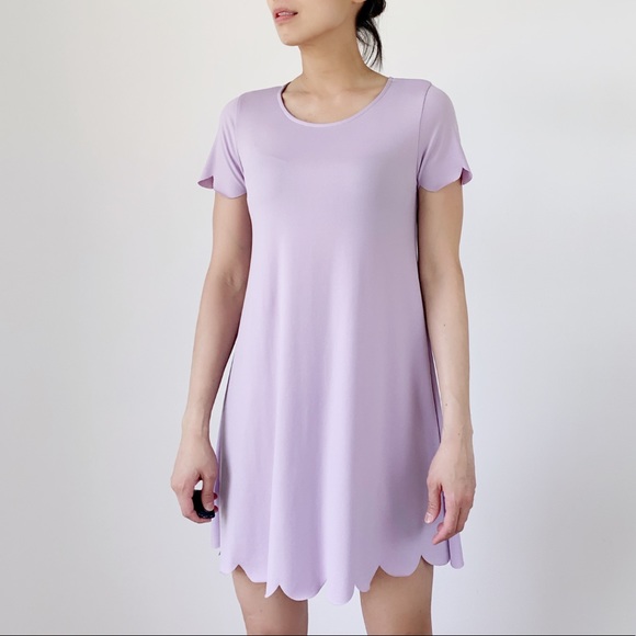 Light lavender Scallop Dress - Mini - Picture 4 of 6